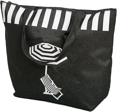 Immagine prodotto di Borsa da spiaggia in nylon, borsa a tracolla stretta, dimensioni 50 x 38 x 16 cm, borsa a zaino per la spiaggia e la città