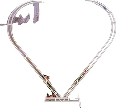 Produktbild von Hochzeitsbogenständer, Herzform-Design, langlebige Metallkonstruktion, WEISS, M