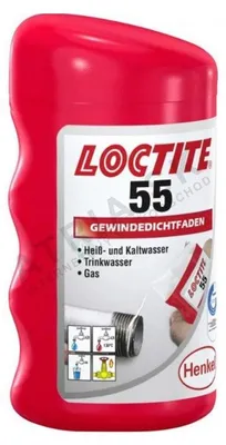 Obrázok produktu pre Tesniaca niť na závity LOCTITE 55, návin 160 m, na utesnenie závitových spojov