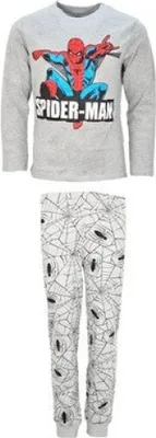 Produktbild von Marvel Spiderman Kinder Jungen Schlafanzug Pyjama lang – Grau / 98
