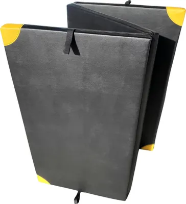 Produktbild von MASTER faltbare dreiteilige PE-Leichtgewichtmatte - 200 x 120 x 5 cm - schwarz