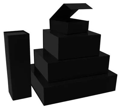 Produktbild von Magnetboxen 35x25x10cm Schwarz (25 Stück) [FP-VPD035]