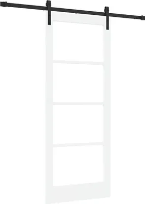 Obrázok produktu pre vidaXL Posuvné dvere ORKDAL Biela a čierna 83 x 202 cm