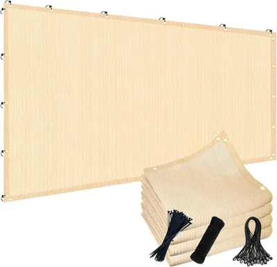 Image de Voile d'ombrage de 1,8 x 3 mètres, beige, résistant aux UV, imperméable, pour jardin