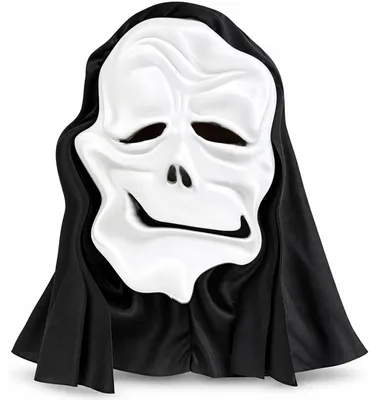 Grusel-Schrei-Maske aus Gummi, Vollkopf-Maske für Erwachsene