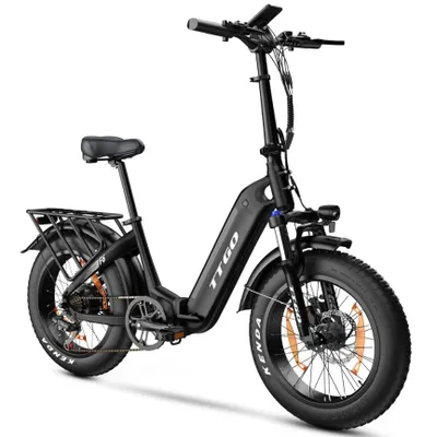 Produktbild von Tlusté elektrokolo, LED elektrické skládací kolo se snímačem točivého momentu a baterií 36V 25Ah, do 120km, 20" skládací elektrokolo 25km/h