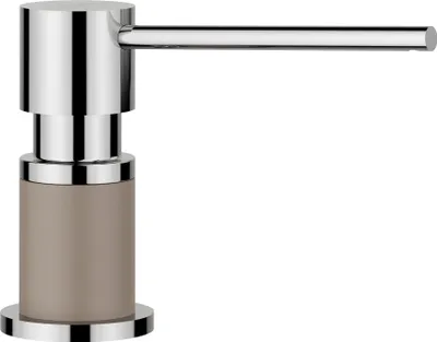 Produktbild von BLANCO LATO Spülmittelspender SILGRANIT-Look zweifarbig tartufo/chrom