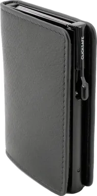 Productafbeelding van CLICKSAFE 986305 CLICKSAFE Slanke portemonnee met kaarthouder, zacht leer, bruin