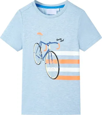 Image de T-shirt pour enfants mélange bleu pâle 140