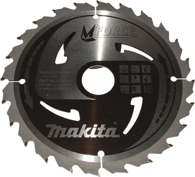 Produktbild von Makita Kreissägeblatt M-FORCE 180/30 mm, 24 Zähne, 1,2 mm, Holz