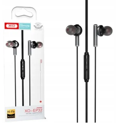 Produktbild von XO EP32 Kabelgebundene In-Ear-Kopfhörer mit Mikrofon 1,2m Schwarz