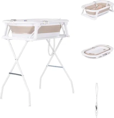 Obrázok produktu pre Chipolino detská súprava do vane Malibu 78 cm, stojan, skladacia, teplomer, odtok béžová