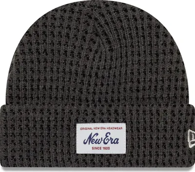 Zdjęcie produktu dla Czapka zimowa New Era Knitted Winter Beanie - SHORT WAFFLE charcoal