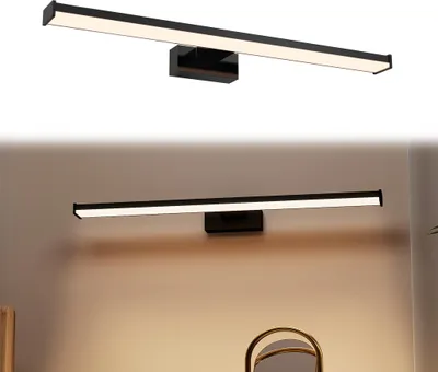 Produktbild von UISEBRT LED Spiegelleuchte Bad 53cm 15W Warmweiß 1050LM, modernes Design, IP44, Spiegellampe Badlampe Schminktisch Wandleuchte Schrankleuchte
