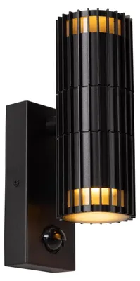 Productafbeelding van Lucide TIMBALA – Wandlamp / Buitenwandlamp voor binnen- en buitengebruik - 22 cm, 14W - Buitenwandlamp (11839/02/30)