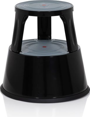 hjh OFFICE Tritthocker TIO-M II Metall, Kunststoff Tritt Hocker, Elefantenfuß, Trittstufe bis 150 kg belastbar, Höhe 43.0 cm