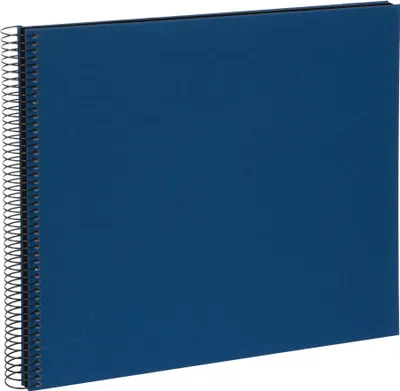 Produktbild von Goldbuch Bella Vista, Blau, 40 Blätter, Spiralbindung, Polyurethan, Papier, Schwarz, 350 mm
