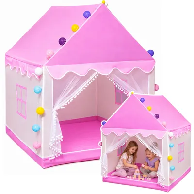 Immagine prodotto di Tenda da gioco per bambini con luci LED decorative per la stanza Rosa
