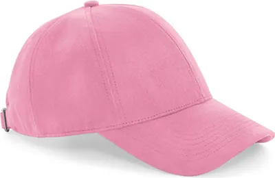 Produktbild von Beechfield B656 | Faux Suede 6 Panel Cap / Stoffband mit Stegschnalle - Farbe: Dusky Pink - Größe: One Size