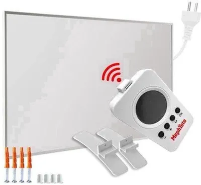 Zdjęcie produktu dla Grzejnik podczerwieni stojący - moc 1200 W - z podstawą - elektryczny - promieniowanie ciepła