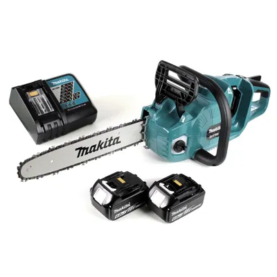 Produktbild von Makita DUC 355 RG2 Akku Kettensäge 36V ( 2x18V ) Brushless 35 cm + 2x 6,0 Ah Akku + Ladegerät