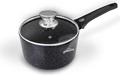 Produktbild von Homelux Topf Induktion Kochtopf mit deckel Pfanne 16cm Kochtopf 1.5L Antihaftpfanne Mit Abnehmbarer Griff Aluminiumpfanne klein Topf HLSP81516