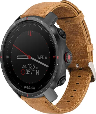 Produktbild von Strap-it Polar Grit X Pro Lederarmband (Braun)