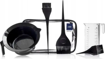 Produktbild von E335 Labor , Haarfärbeset Mit Etui , 5 Elements , Friseurschale , Friseurpinsel