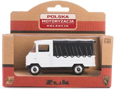 Immagine prodotto di Modellino di auto Daffi "Żuk PRL" bianco in scala 1:43