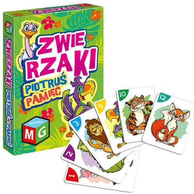 Produktbild von MULTIGRA „Piotruś“ – Tier- und Memory-Karten – Spiel für Kinder ab 4 Jahren