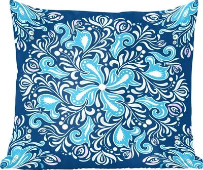 Produktbild von MuchoWow® Zierkissen Sofakissen Wohnzimmer Dekokissen 45x45 cm Blume - Blätter - Beere - Muster - Schlafpolster - Polster für das Sofa