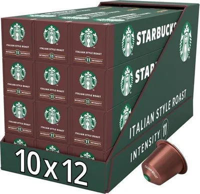 Produktbild von Starbucks Italian Style Roast für Nespresso (12 x 10 Kapseln)