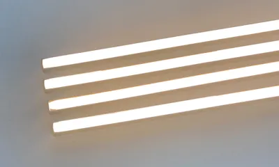 Produktbild von 2159 LED ALU Leuchte f. Paneele 18mm Abstand 4x50cm Netzteile WarmWeiß