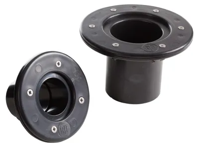 Produktbild von HEISSNER Z928-00, Wandanschluss, Schwarz, Polyethylenterephthalat, 115 mm, 100 g, 16,5 cm