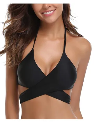 Produktbild von Damen Zweiteiliger Bikini Set mit Verstellbarem Top und Retro-Print