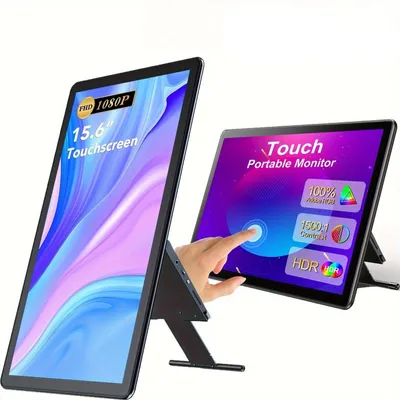 Zdjęcie produktu dla Przenośny monitor - Dodatkowy ekran - Monitor dotykowy - Monitor USB-C - 15,6 cala