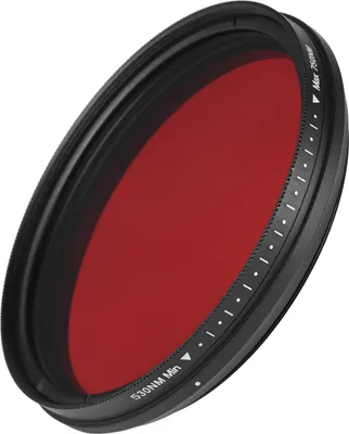 Produktbild von FOTGA 72 mm einstellbarer Infrarotfilter IR-Pass-Roentgenlinsenfilter Variabel von 530 nm bis 750 nm Kompatibel mit Canon Nikon Sony DSLR-Kamera