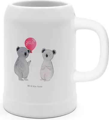 Produktbild von Mr. & Mrs. Panda Steinkrug Koala Luftballon - Weiß - Geschenk, Humpen, Keramikkrug, Bierbecher, Seidel, Geburtstag, Party, Krug