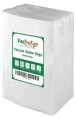 Image de Elzusha - 100 sacs de conservation sous vide de 28x40 cm pour le stockage des aliments