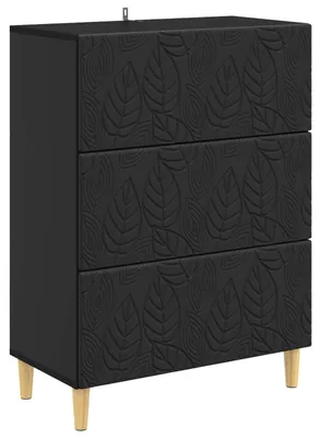 Obrázek produktu pro vidaXL Komoda Černá 66 x 34,5 x 90 cm Dřevotřísková deska