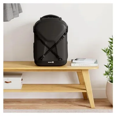 Produktbild von Kamerarucksack mit Hartschalen, stoßfest und wasserabweisend, für 14,5 Zoll Laptops, geeignet für DSLR-Kameras und Zubehör