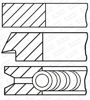 Zdjęcie produktu dla Pierścienie Tłokowe Bmw 3 E46 2,2 00-