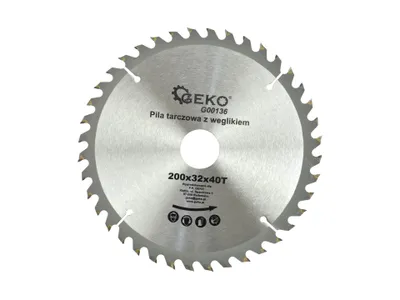 Immagine prodotto di Geko G00136 Tct - Lama per sega circolare per legno (200 x 32 x 40 T, 12 pz.)