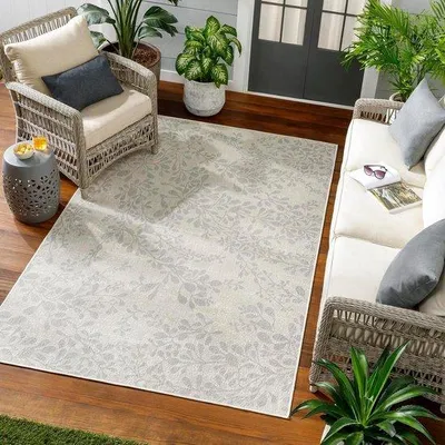 Productafbeelding van Famanu Buitenkleed - Modern design voor binnen en buiten - 80x150 cm - Ivoor