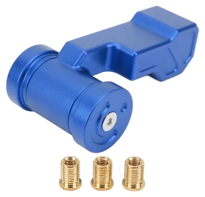 Image de Pommeau de levier de vitesses en T, alliage d'aluminium, joystick d'avion avec adaptateurs, pièce de rechange pour Acura Blue