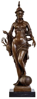 Produktbild von Bronzeskulptur Diana Göttin nach Hubert Gerhard Replikat Retro Design Dekoration