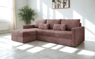 Produktbild von FurMeb24 ECKSOFA mit Schlaffunktion und bettkasten ROMA L 226 cm × 138 cm × 85 cm Stoff POSO 52