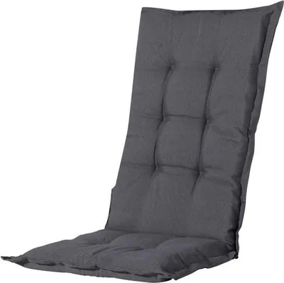 Produktbild von Madison Tuinstoelkussen hohe Rückenlehne 47x117 cm, wasserabweisend, grau, 50% Baumwolle, 50% Polyester