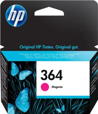 Produktbild von HP 364 Magenta Original Druckerpatrone, Standardertrag, Magenta, Tinte auf Farbstoffbasis, 1 Stück(e), 300 Seiten