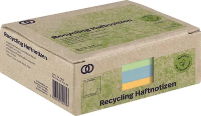 Imagen del producto de Soennecken Haftnotiz oeco 5868 RC 125x75mm 100Bl. sort. 12St.